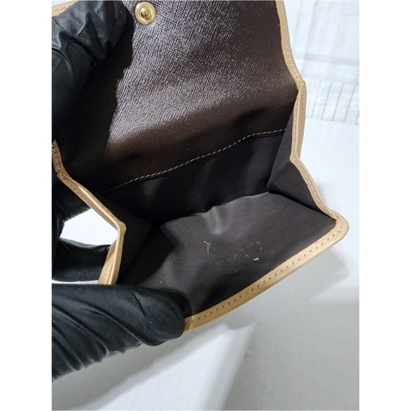 Authentic Celine Macadam Compact Wallet Beige/Brown - Picture 9 of 13